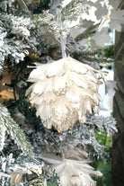 Feather Flower Ball – Large White - Magpie Style