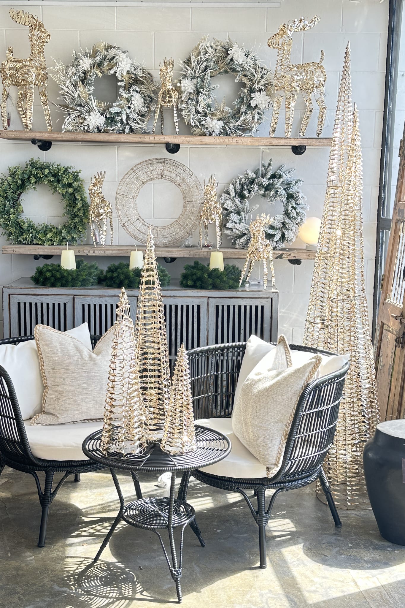 Vienna Cone Tree Gold - X Tall (210cm) - Magpie Style