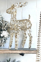 Vegas Reindeer Gold: 60cm - With Lights - Magpie Style