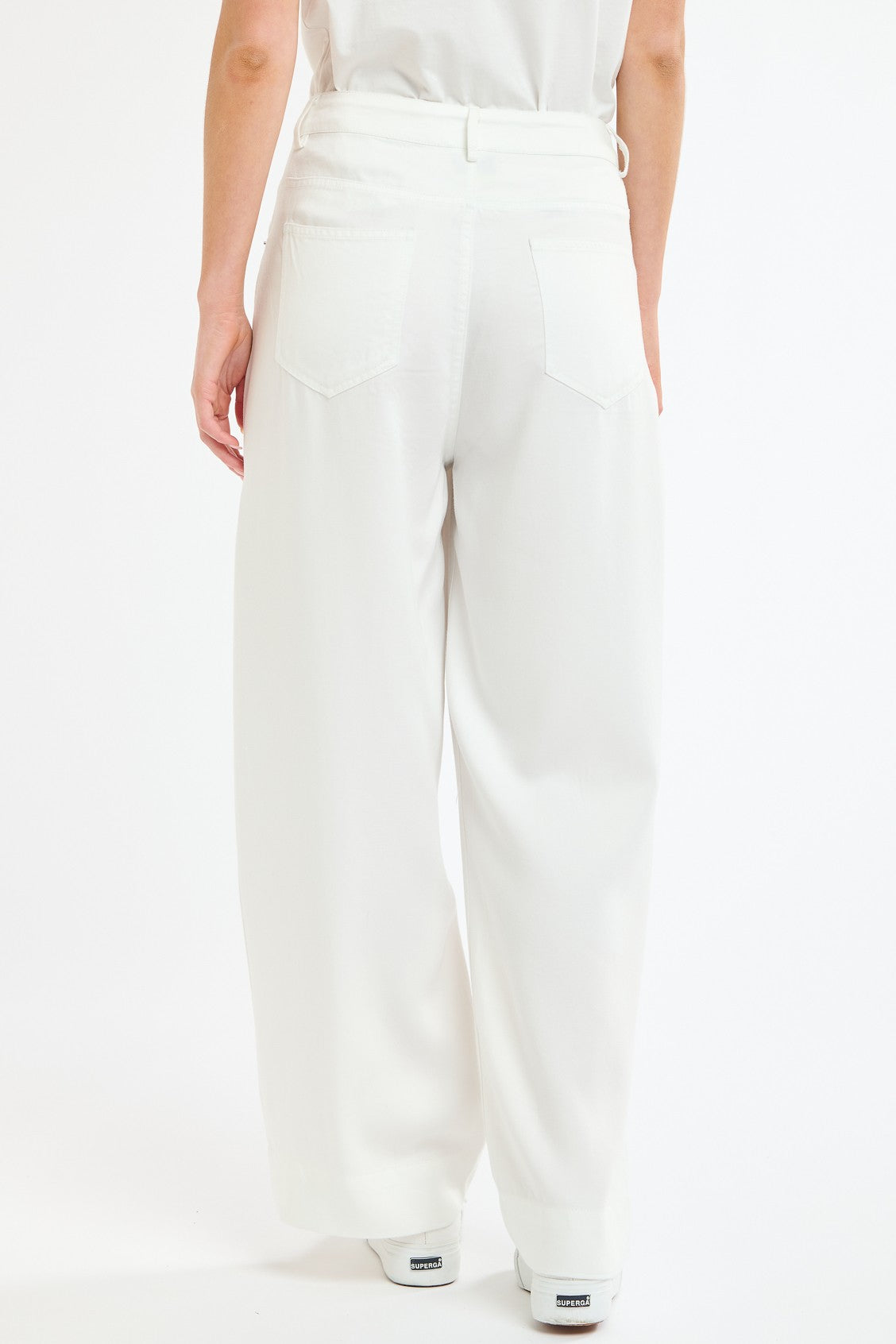 365 DAYS Celeste Tencel Pant - White - Magpie Style