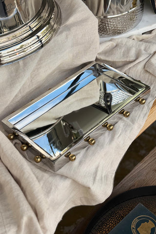 Milanot Rectangle Tray with Knobs - Small