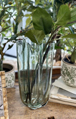 Aspen Channel Glass Vase - Lge