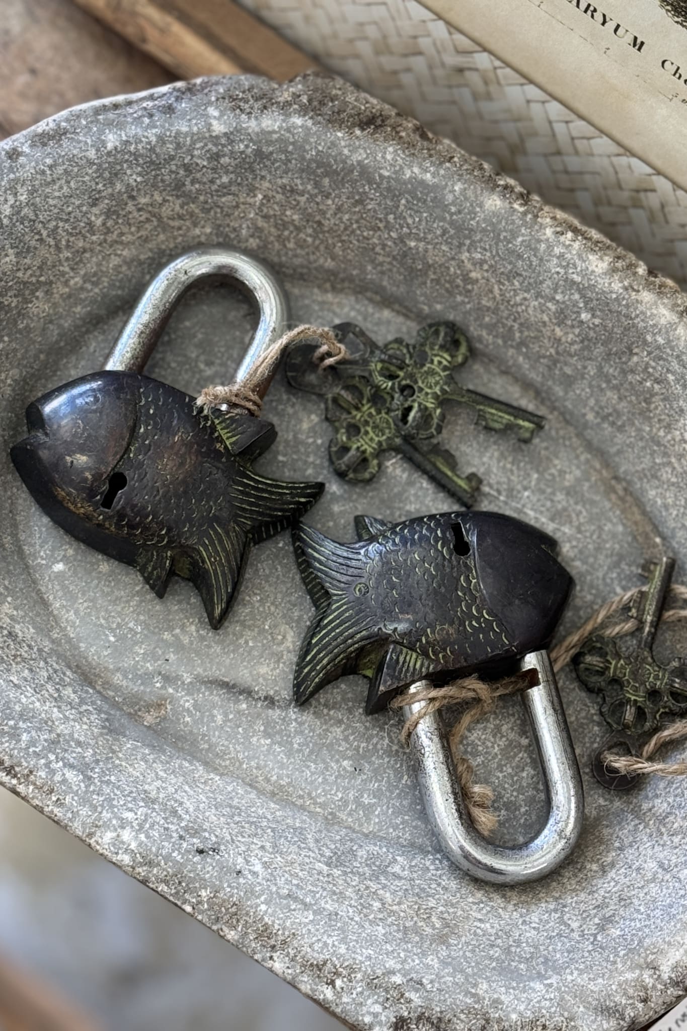 Fish Lock - Pure Brass - Magpie Style