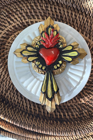 Sacred Cross with Red Heart