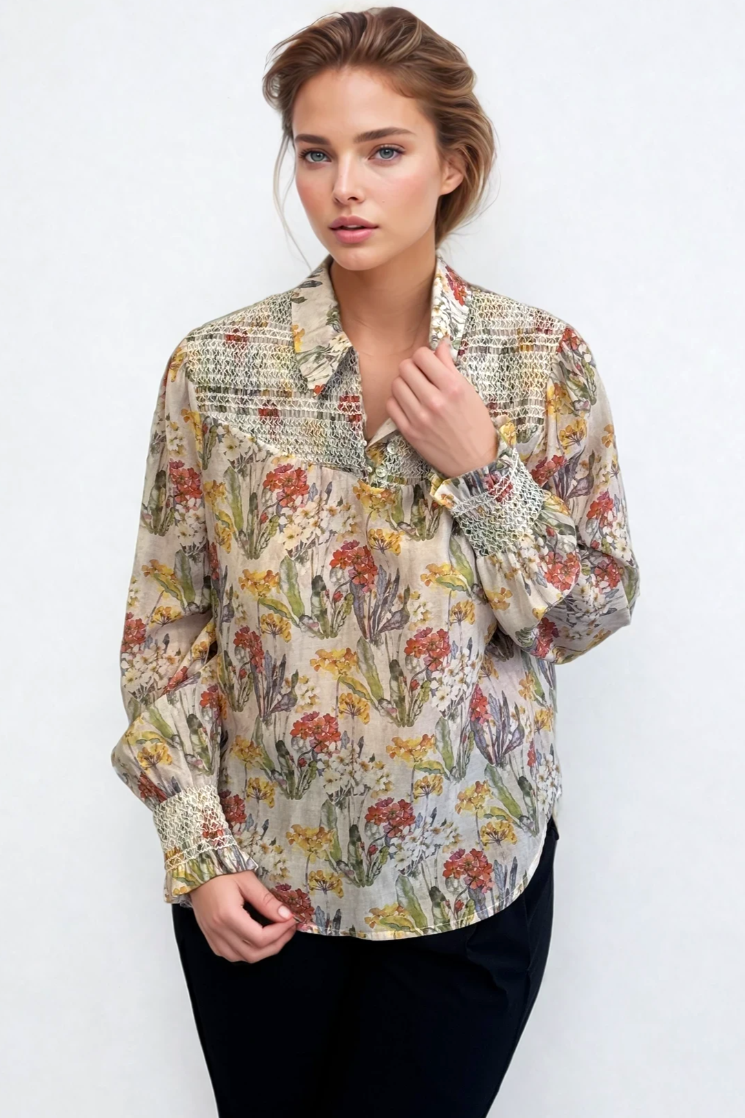 DRAMA THE LABEL Gilly Blouse - Vintage Garden - Magpie Style