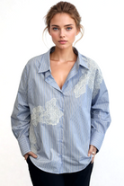 DRAMA THE LABEL Marianne Shirt - Cornflower - Magpie Style
