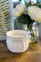 Visage Ceramic Candle Jar - White - Magpie Style