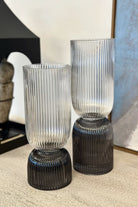 Edwin Grey Glass Vase - Magpie Style