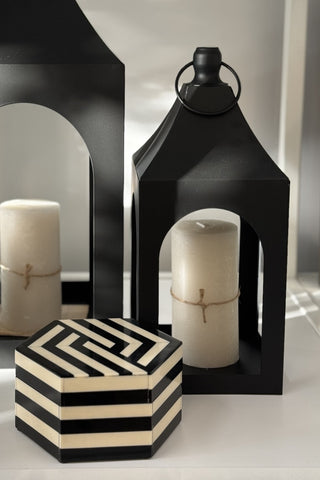 Medium Morrocan Lantern - Black