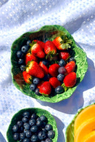 Green Small Cabbage Leaf Melamine Bowl 18cm - Magpie Style