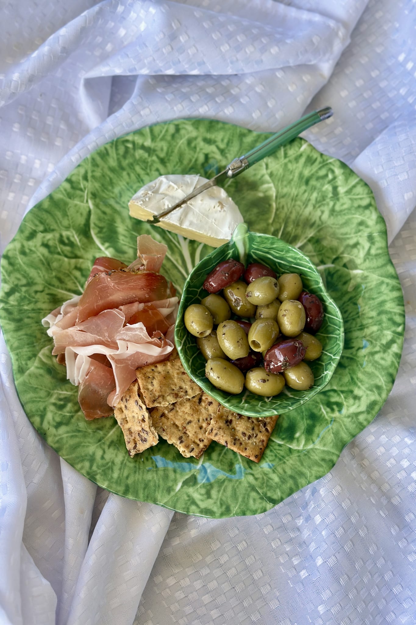 Green Cabbage Leaf Melamine Dish Small 13cm - Magpie Style