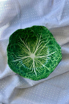 Green Small Cabbage Leaf Melamine Bowl 18cm - Magpie Style