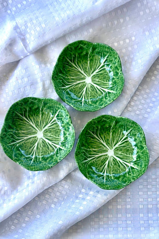 Green Baby Cabbage Leaf Melamine Bowl 12cm
