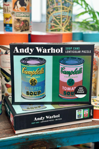Andy Warhol Soup Can Lenticular Puzzle - 300pcs