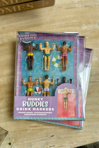 Hunky Buddies Drink Markers - Set of 6