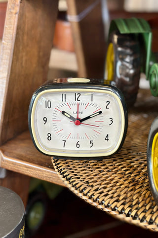 Retro Alarm Clock - Black