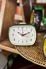Retro Alarm Clock - Black