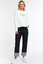 365 DAYS Susie Red Stitch Jeans - Dark Denim - Magpie Style