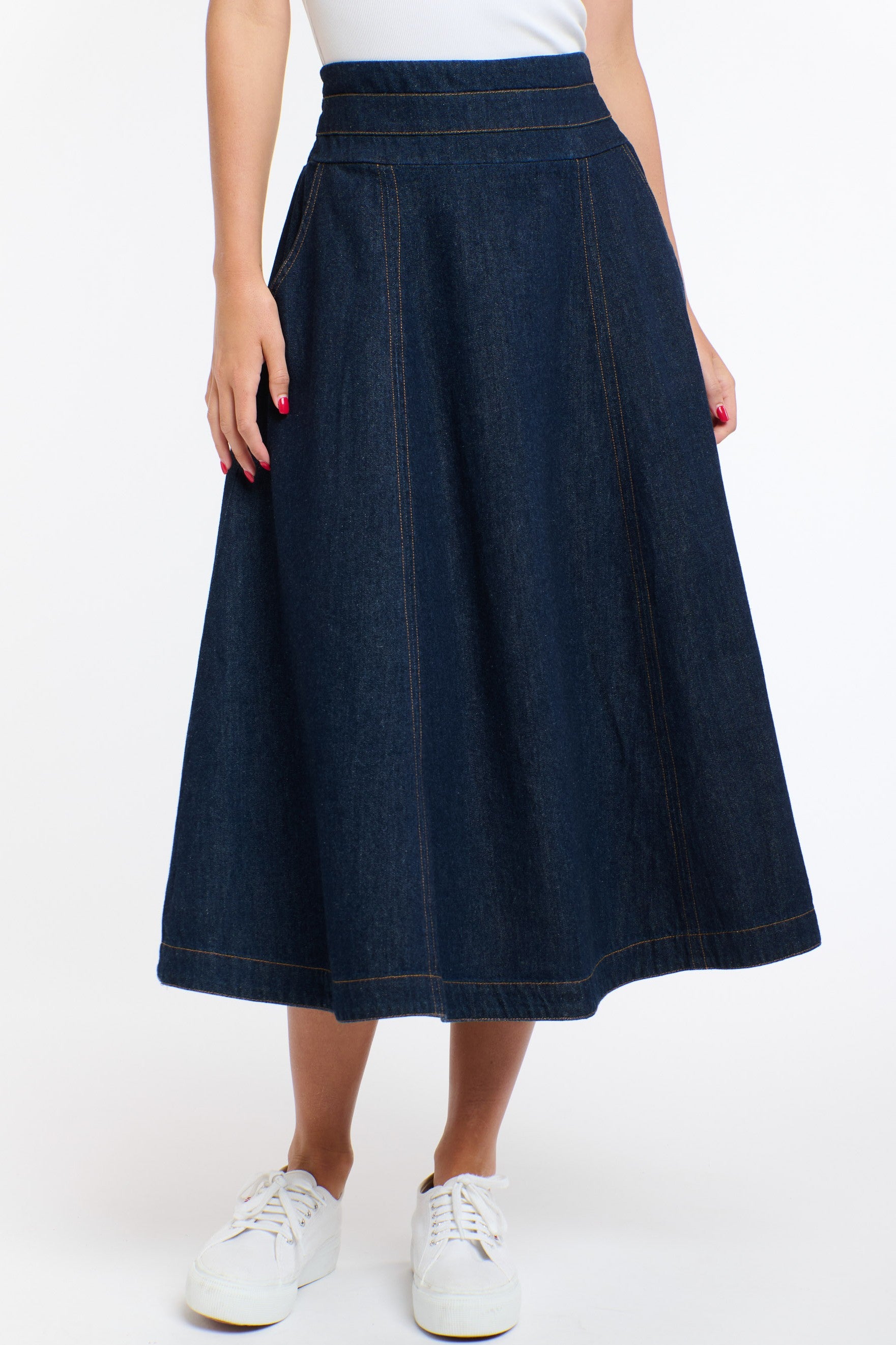 365 DAYS Dakota Denim Skirt - Dark Denim - Magpie Style