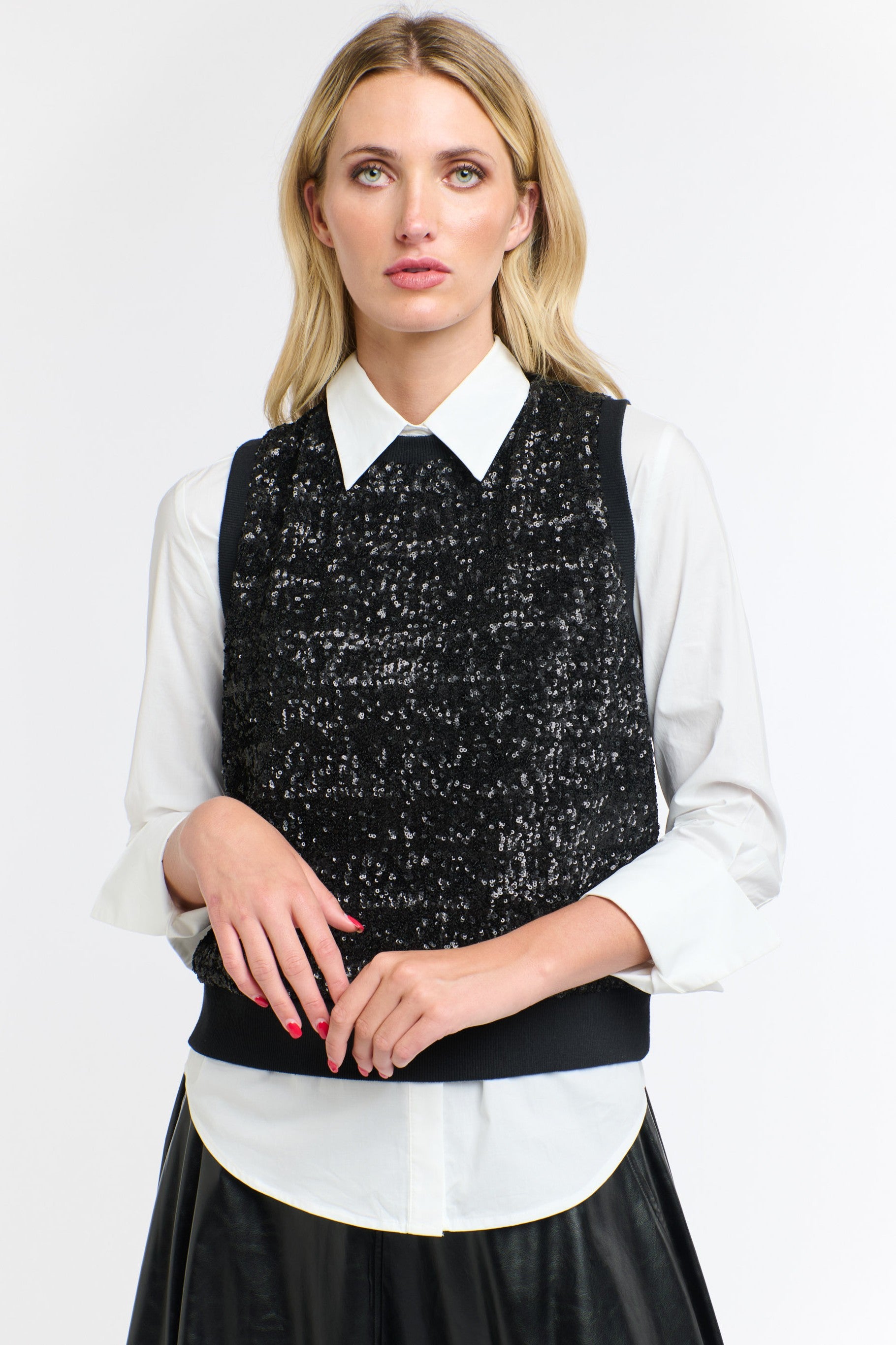 365 DAYS Sequins Tank - Black - Magpie Style