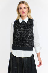 365 DAYS Sequins Tank - Black