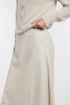 365 DAYS Raven Pu Laser Cut Skirt - Parchment - Magpie Style