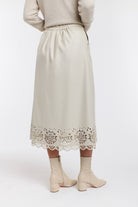 365 DAYS Raven Pu Laser Cut Skirt - Parchment - Magpie Style