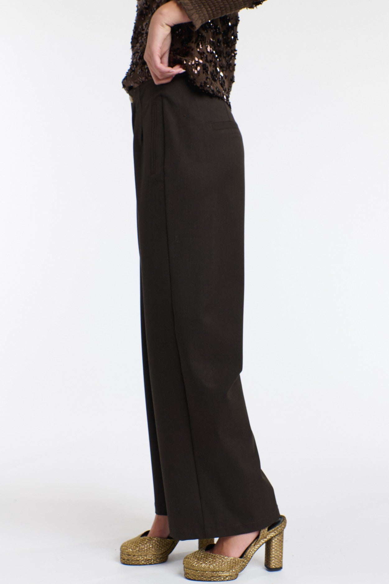 365 DAYS Mia Wallace Pants - Chocolate - Magpie Style