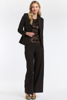 365 DAYS Mia Wallace Pants - Chocolate - Magpie Style