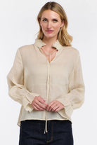 365 DAYS Amber Frill Neck Top - Natural - Magpie Style