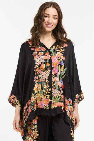 URBAN LUXURY Hi Low Floral Top