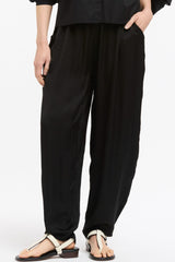 URBAN LUXURY Wide Pants - Black