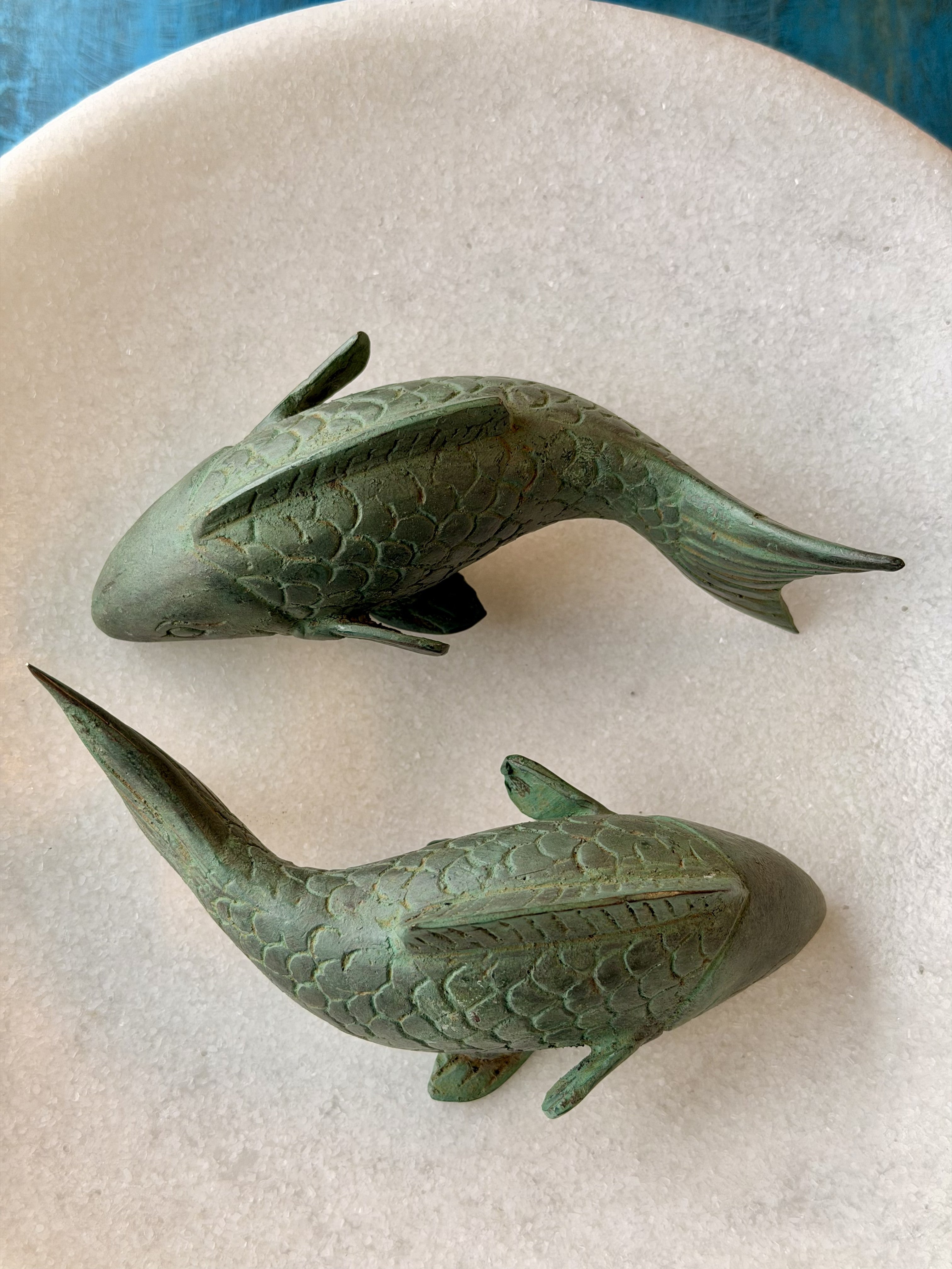 Bronze Koi Fish - Verdigris - Magpie Style