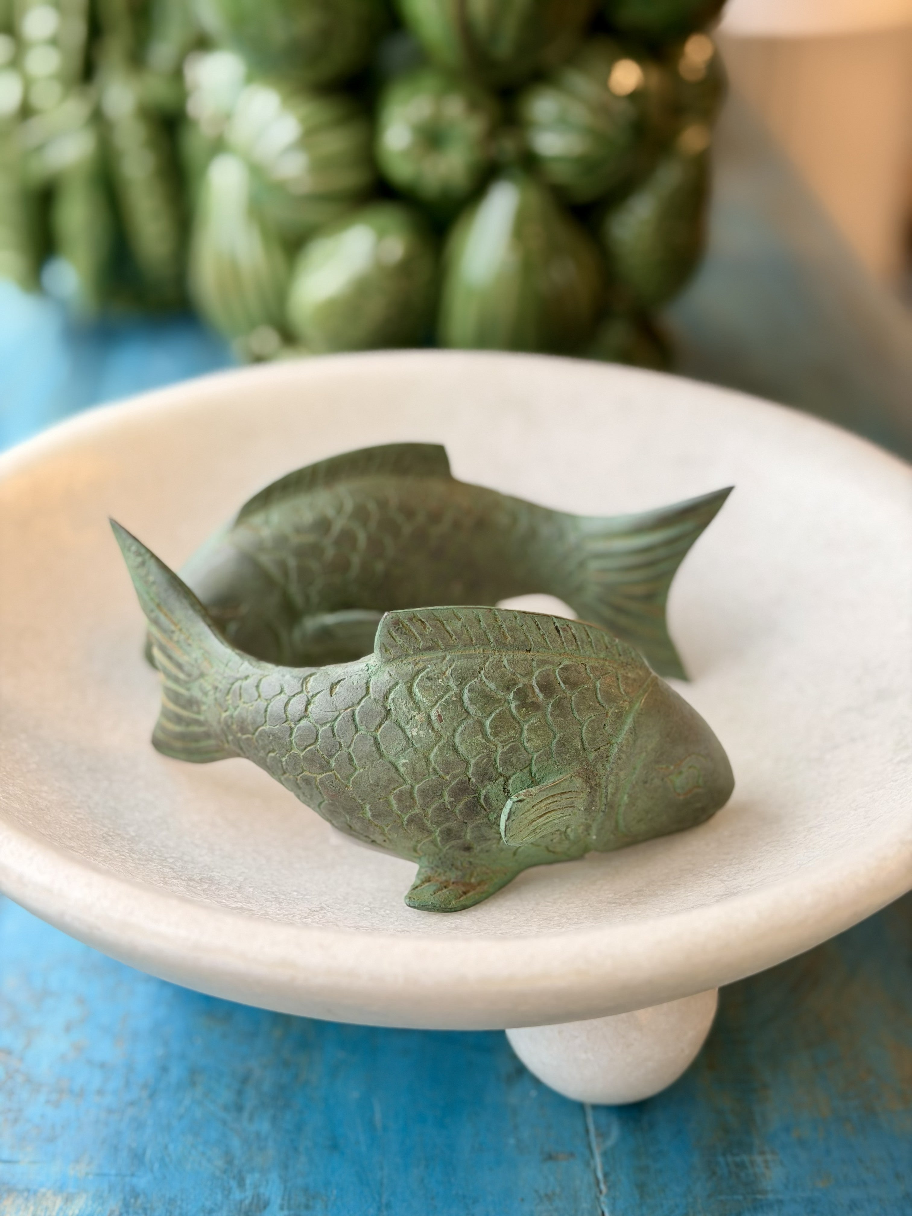 Bronze Koi Fish - Verdigris - Magpie Style