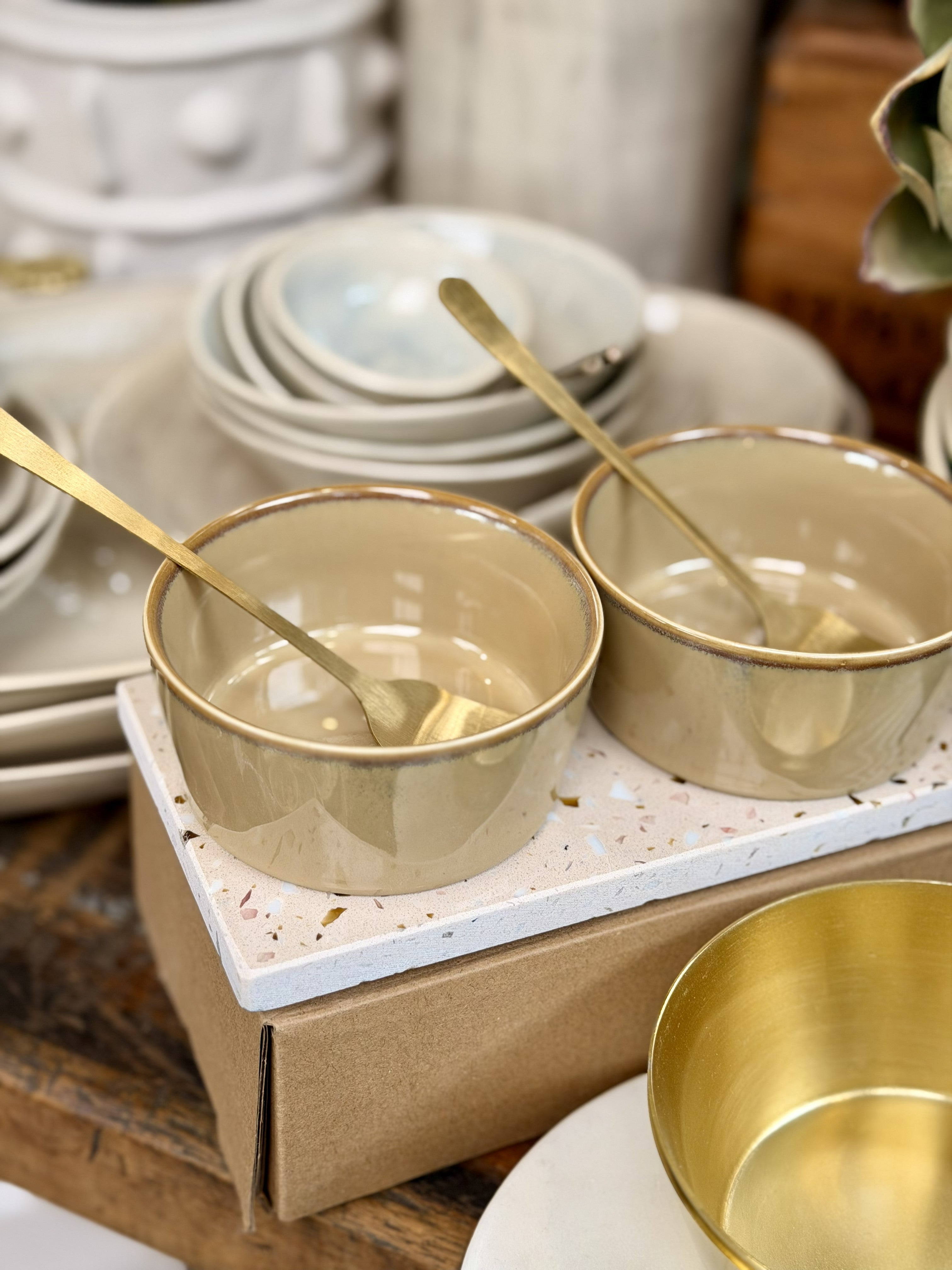 Antigua Terrazzo/Ceramic Set 5 pieces - Magpie Style