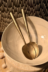 Forged Salad Servers - Brass