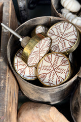 Ceramic Leaf Doorknob