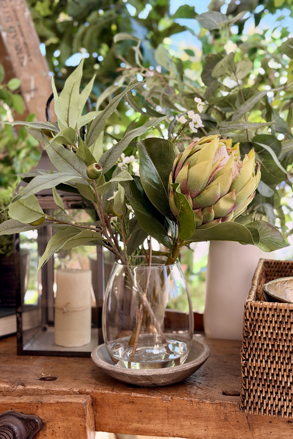 Grand Protea Garden Vase