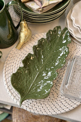Leaf Platter Forest Glaze