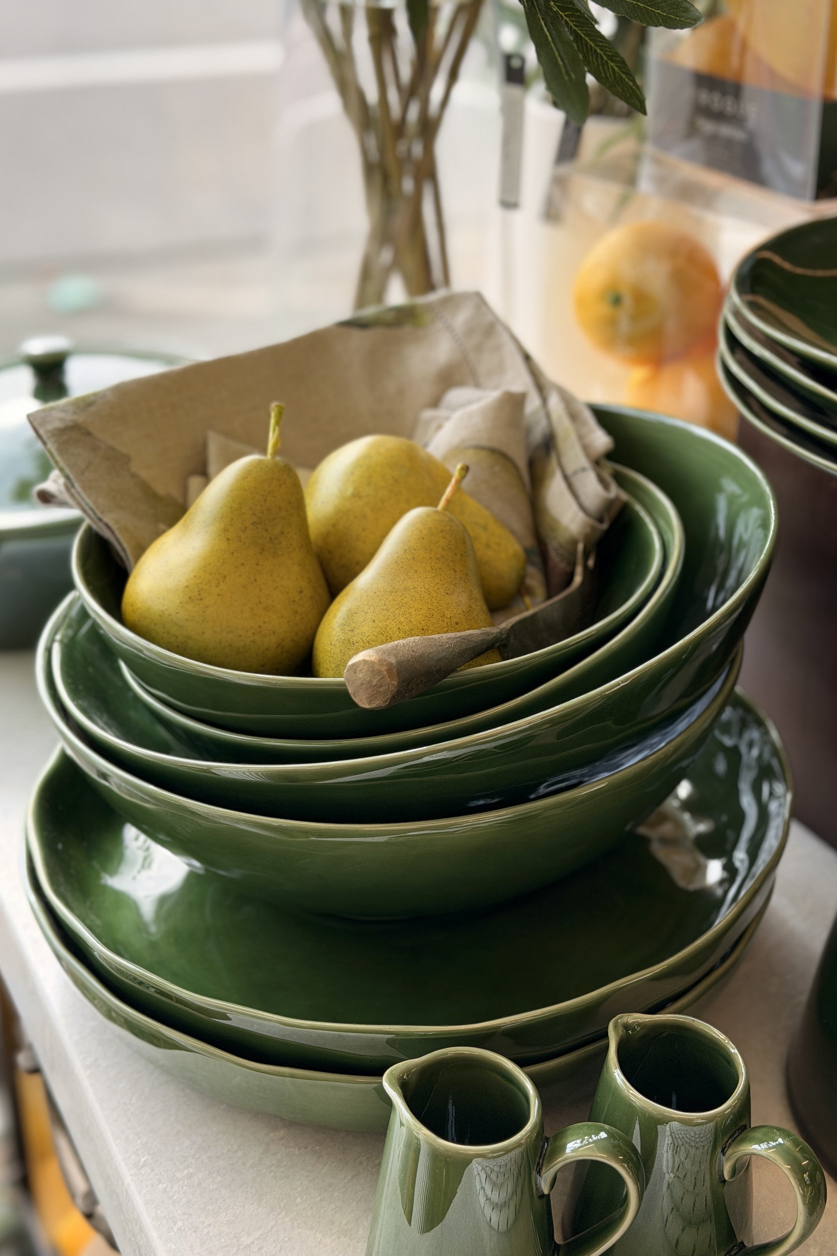 Serving Bowl Forest Glaze - Magpie Style