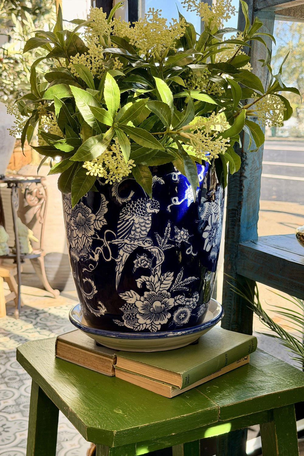 Midnight Bird Garden Pot - Large