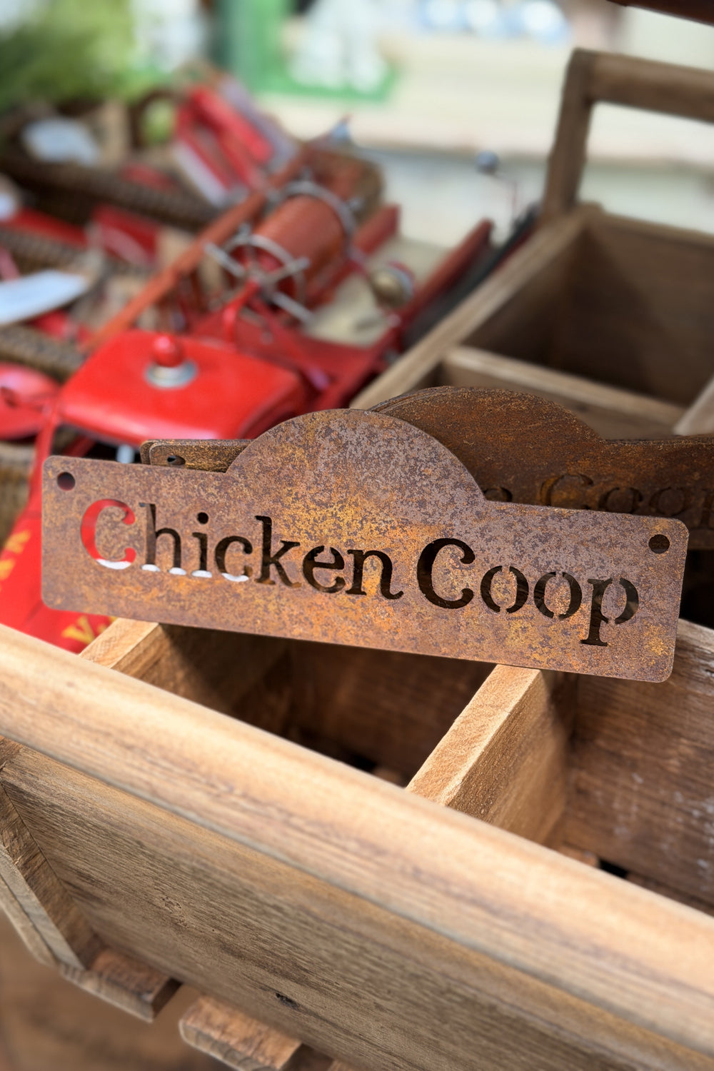 Chicken Coop Sign - Rust Finish