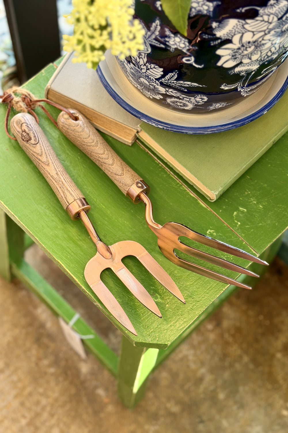 Short Copper Rake Fork