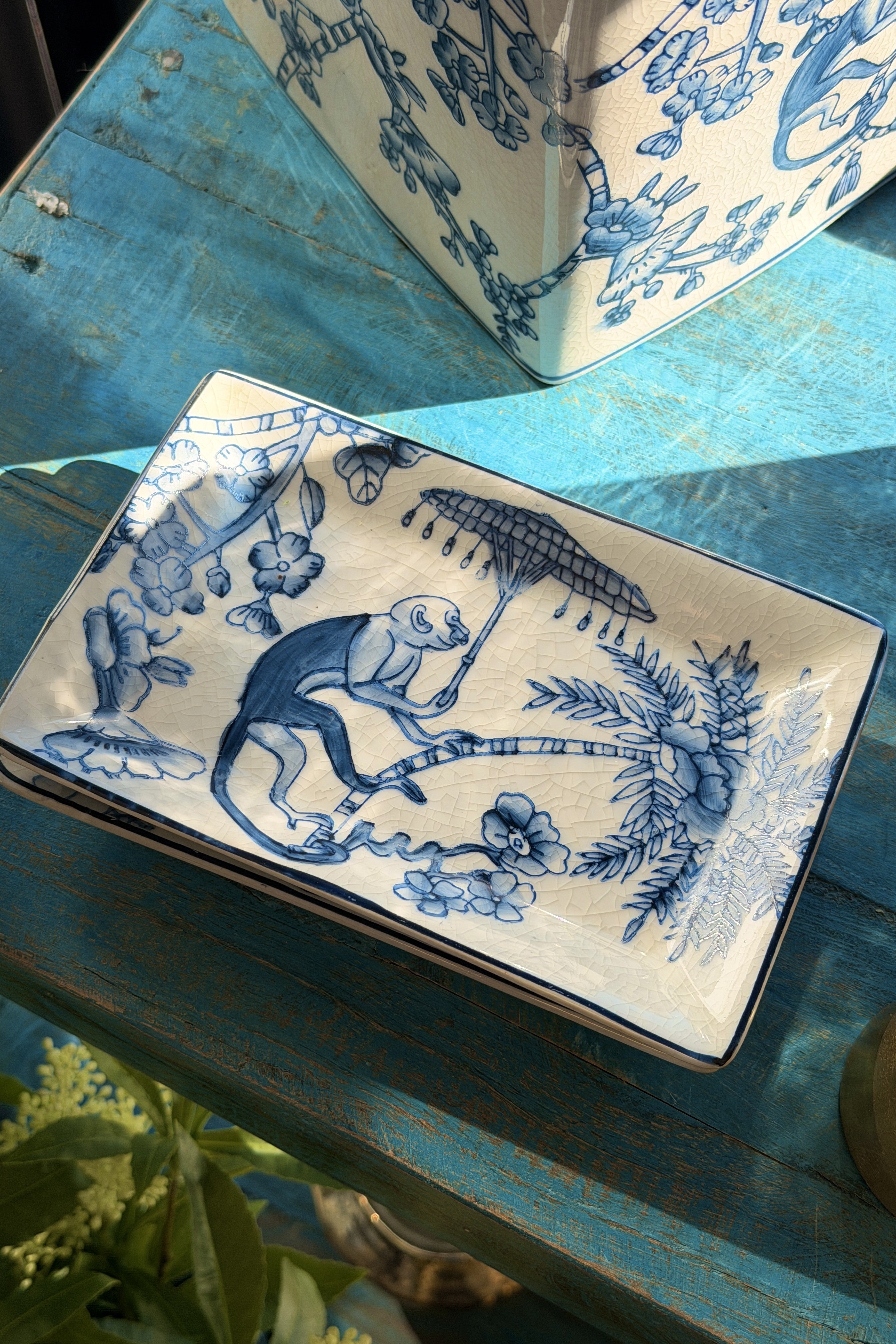 Monkey Parasol Trinket Tray - Magpie Style