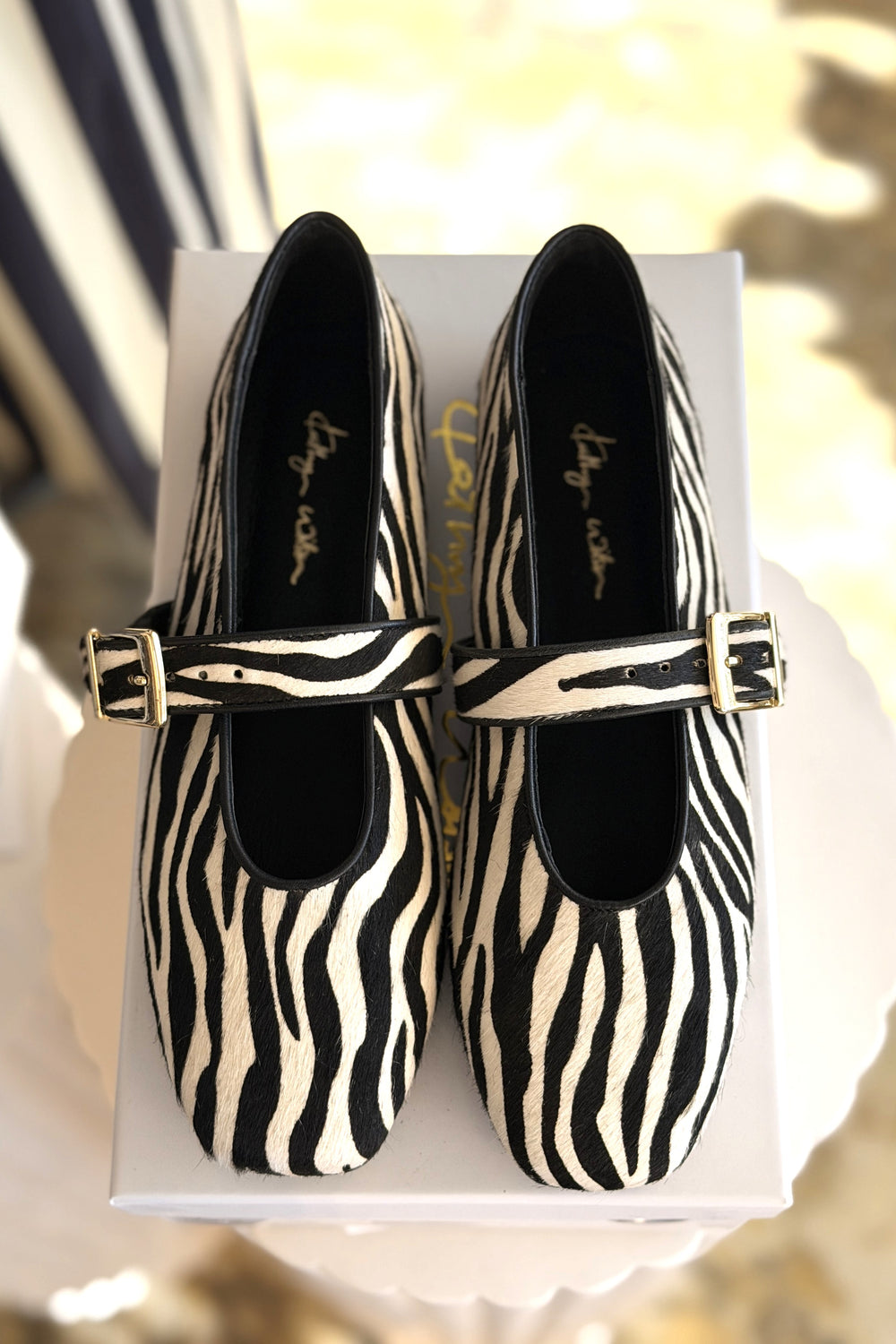 KATHRYN WILSON Amy Ballet - Zebra Calf