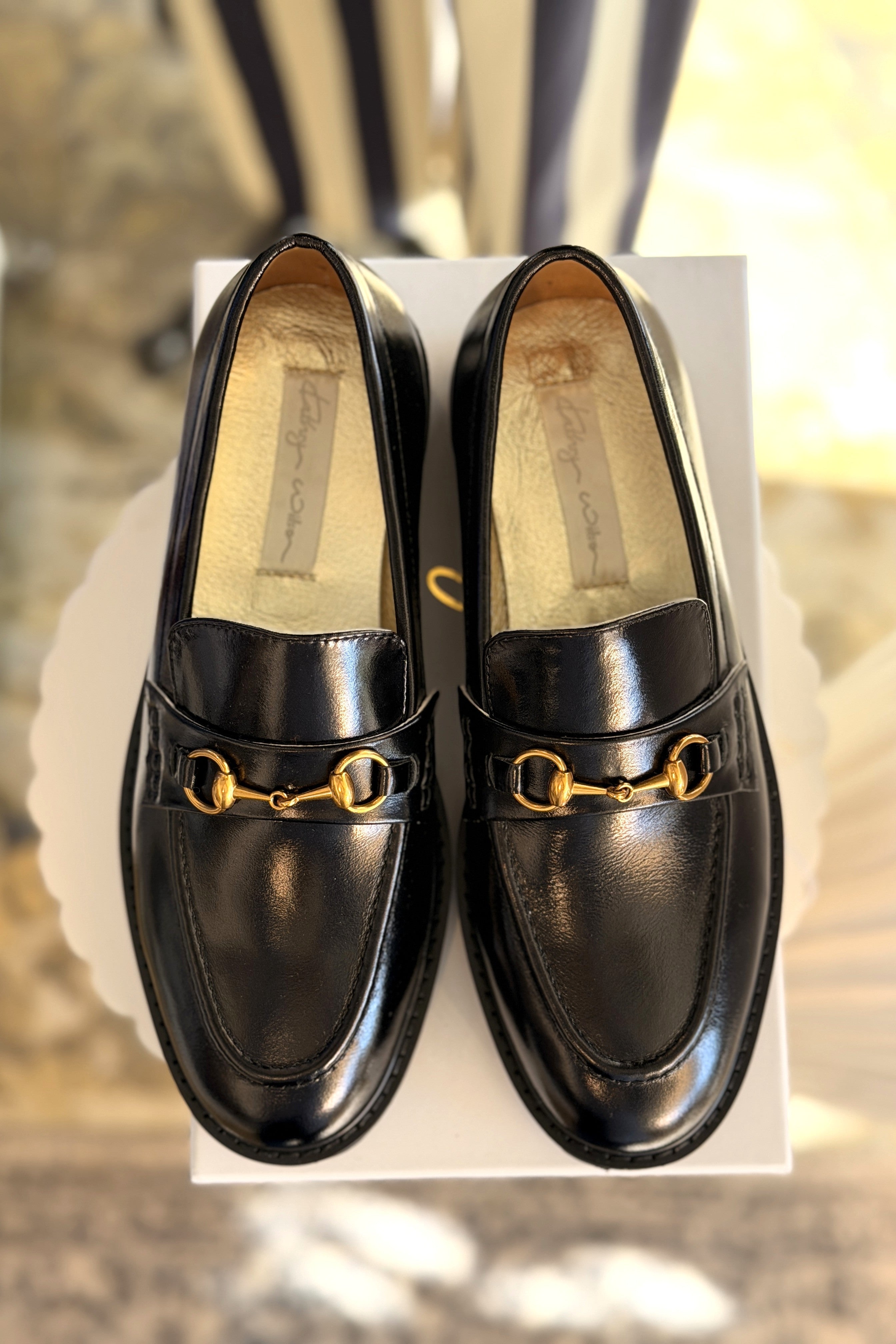 KATHRYN WILSON Shandre Loafer - Black Hi-Shine - Magpie Style