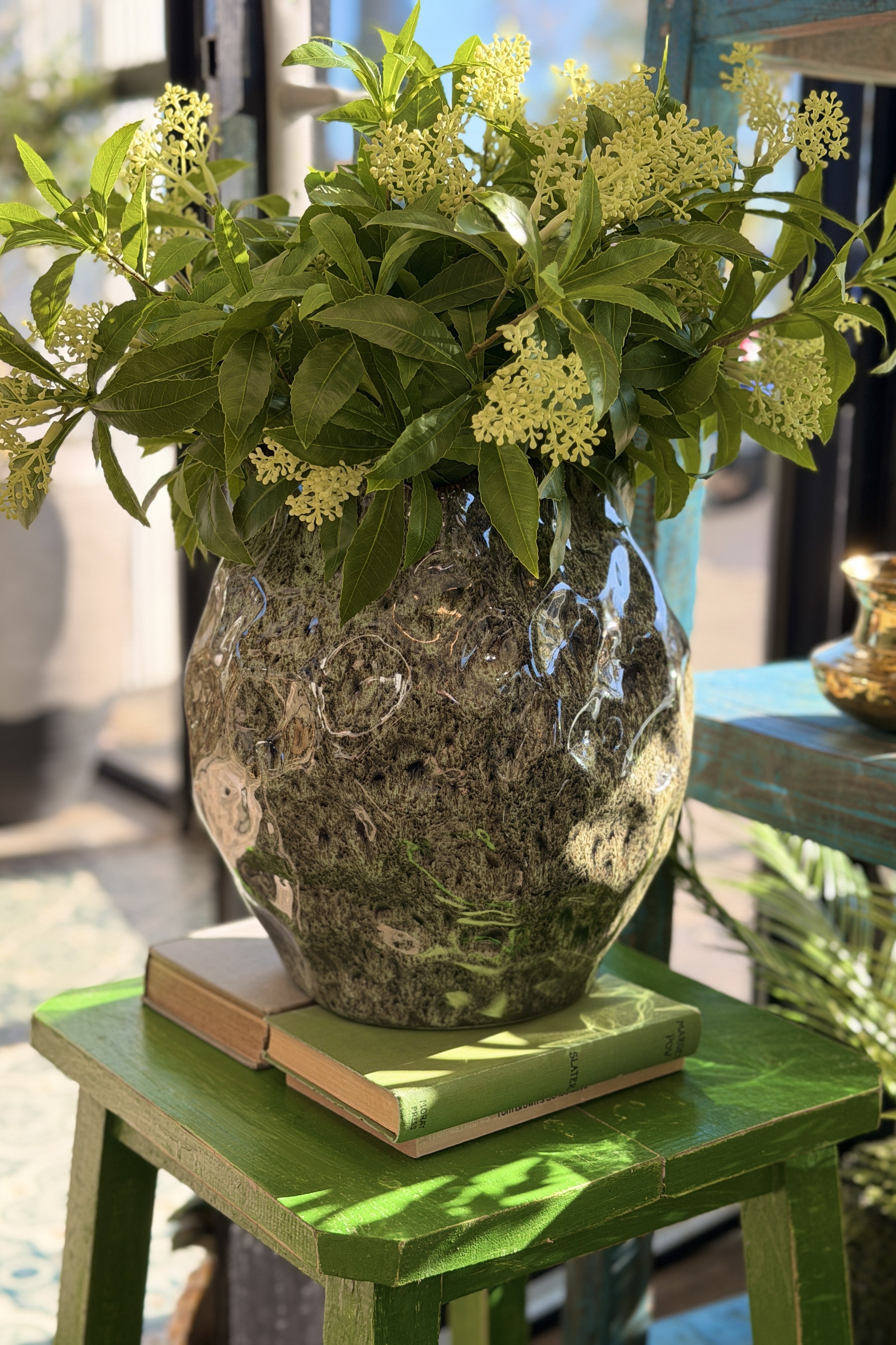 Jewels Moss Glaze Vase - Magpie Style