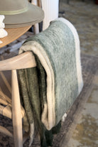 Olive Stripe Woven Throw - Magpie Style