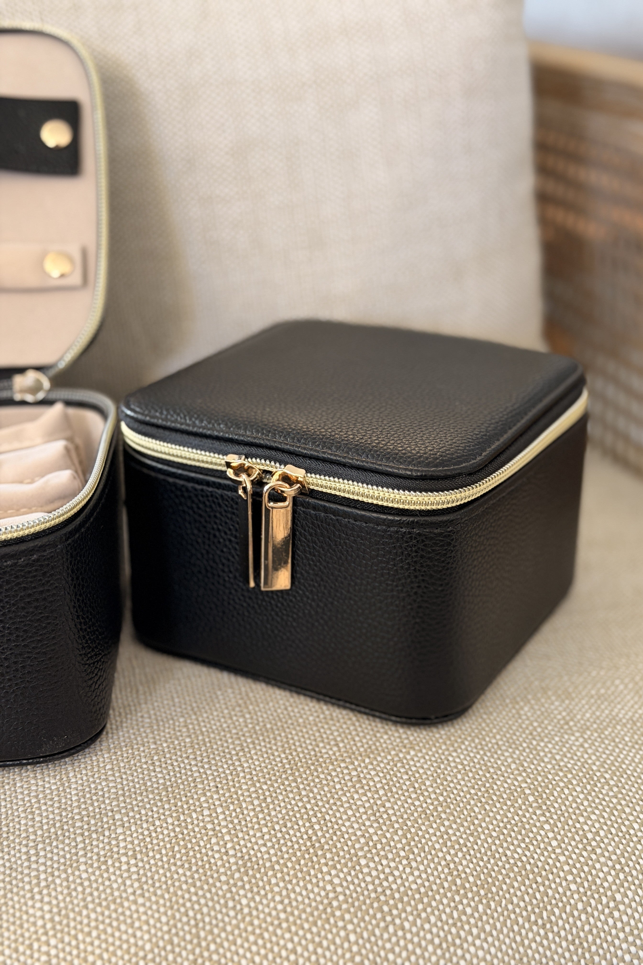 Square Jewellery Travel Box - Black - Paula Ryan
