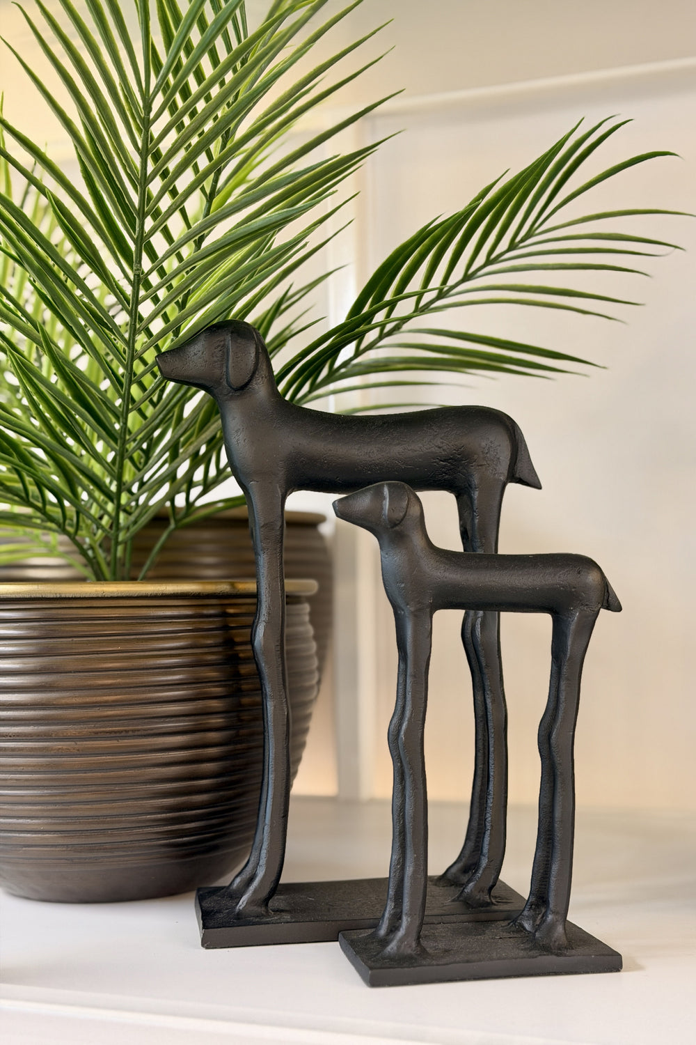 Black Hound Sculpture - Large